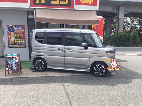 糟屋郡E様　スペーシアカスタムご納車　｜福岡市・糟屋郡カーリース専門店ならフラット７城南・西新・久山