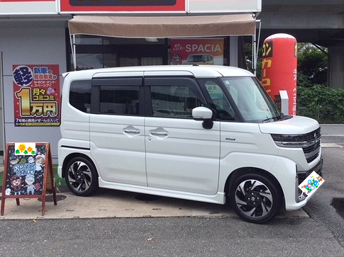 糟屋郡N様　スペーシアカスタムご納車｜福岡市・糟屋郡カーリース専門店ならフラット７城南・西新・久山