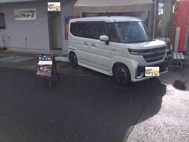 糟屋郡A様　ｽﾍﾟｰｼｱｶｽﾀﾑご納車のイメージ画像｜福岡市・糟屋郡カーリース専門店ならフラット７城南・西新・久山