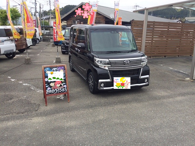 福岡市城南区S様　タントカスタムご納車｜福岡市・糟屋郡カーリース専門店ならフラット７城南・西新・久山