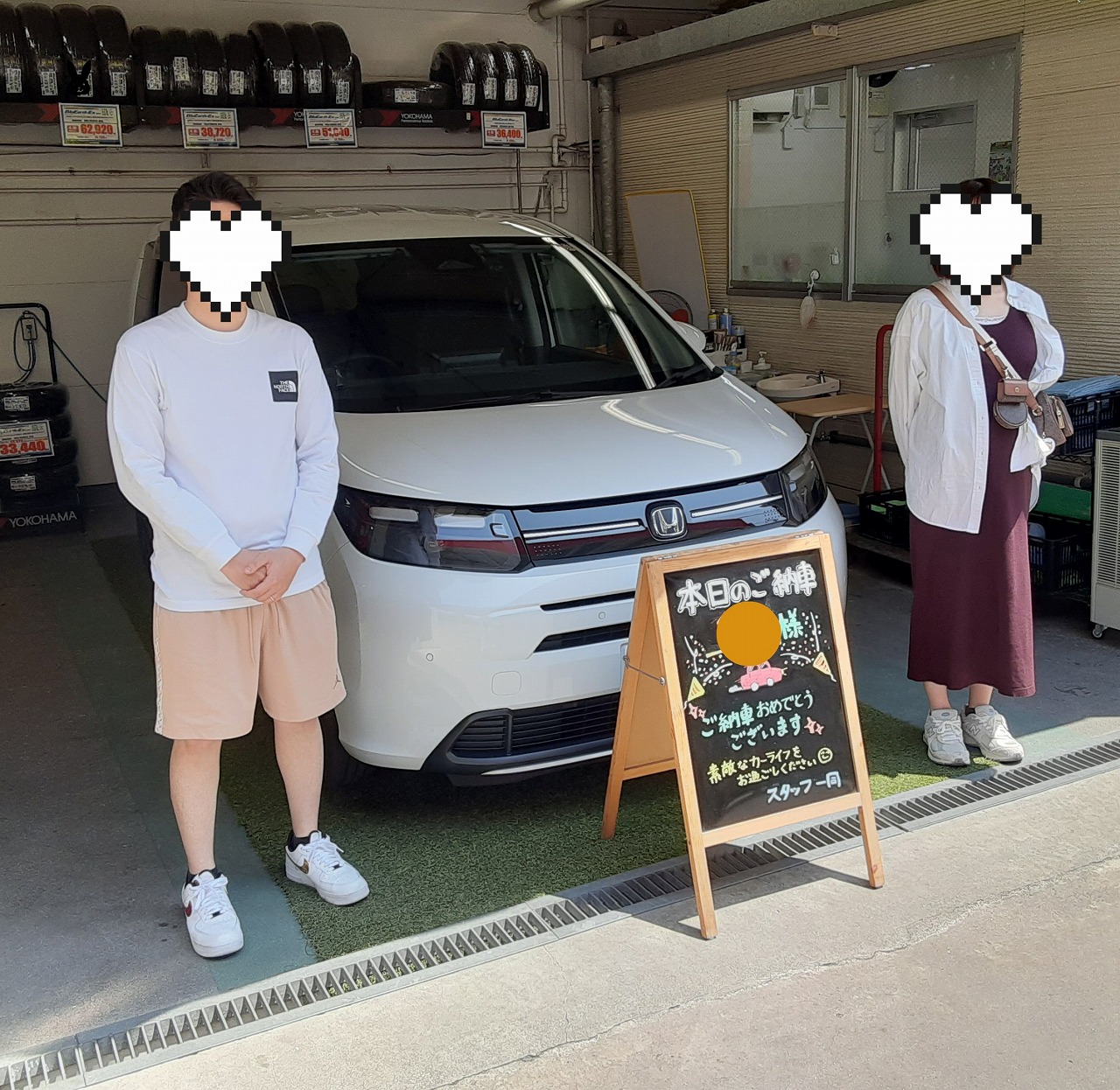 福岡市早良区S様　フリードご納車｜福岡市・糟屋郡カーリース専門店ならフラット７城南・西新・久山
