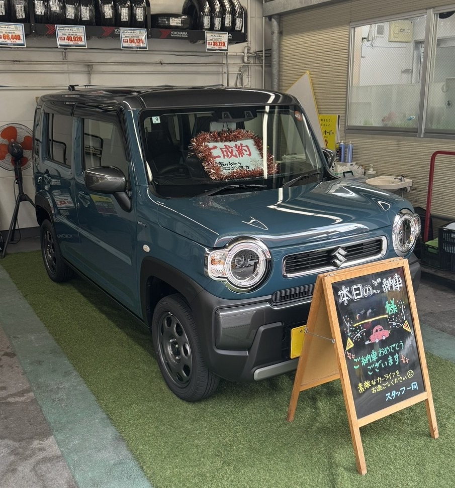 福岡市早良区Ｕ様　ハスラーご納車｜福岡市・糟屋郡カーリース専門店ならフラット７城南・西新・久山