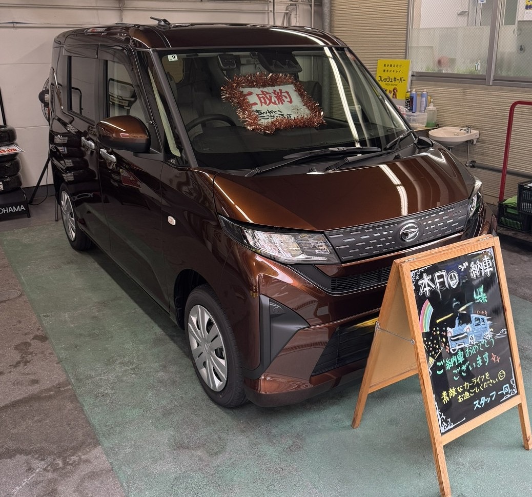 福岡市早良区K様　ムーブご納車｜福岡市・糟屋郡カーリース専門店ならフラット７城南・西新・久山