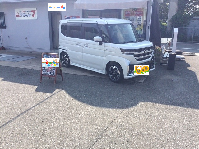 糟屋郡久山町H様　スペーシアカスタムご納車｜福岡市・糟屋郡カーリース専門店ならフラット７城南・西新・久山