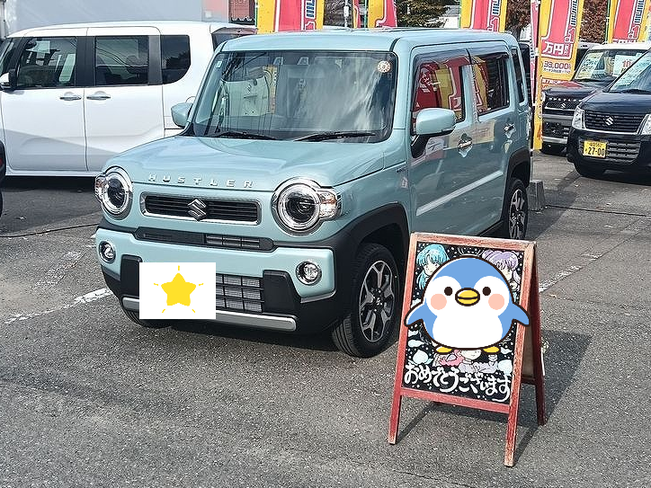 福岡市東区H様　ハスラーご納車｜福岡市・糟屋郡カーリース専門店ならフラット７城南・西新・久山