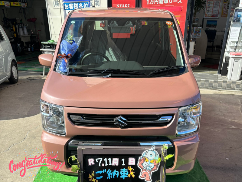 福岡市中央区F様 ワゴンRご納車｜福岡市・糟屋郡カーリース専門店ならフラット７城南・西新・久山