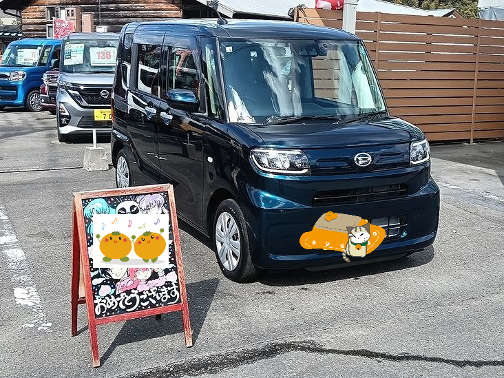 福岡市東区S様　タントご納車のイメージ画像｜福岡市・糟屋郡カーリース専門店ならフラット７城南・西新・久山