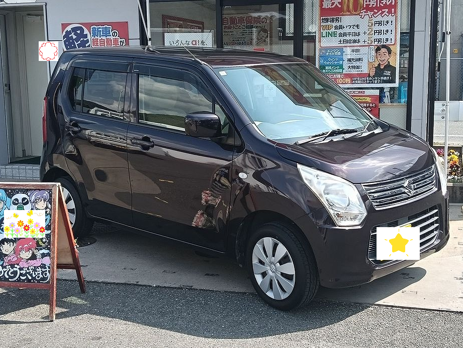 福岡市東区I様　ワゴンRご納車｜福岡市・糟屋郡カーリース専門店ならフラット７城南・西新・久山